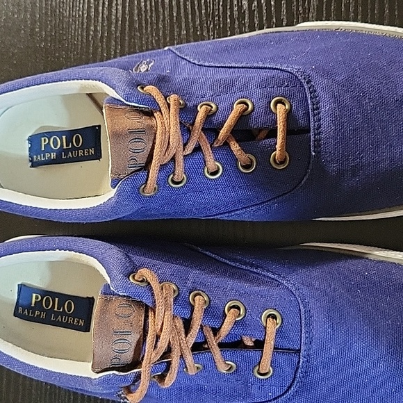 Polo by Ralph Lauren Canvas Boat Shoes Low Top Mens Sz 14 - Picture 2 of 11